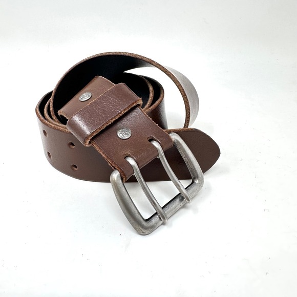Gap Double Prong 1.5" Brown‎ Leather Belt Size 34/M - Picture 1 of 5
